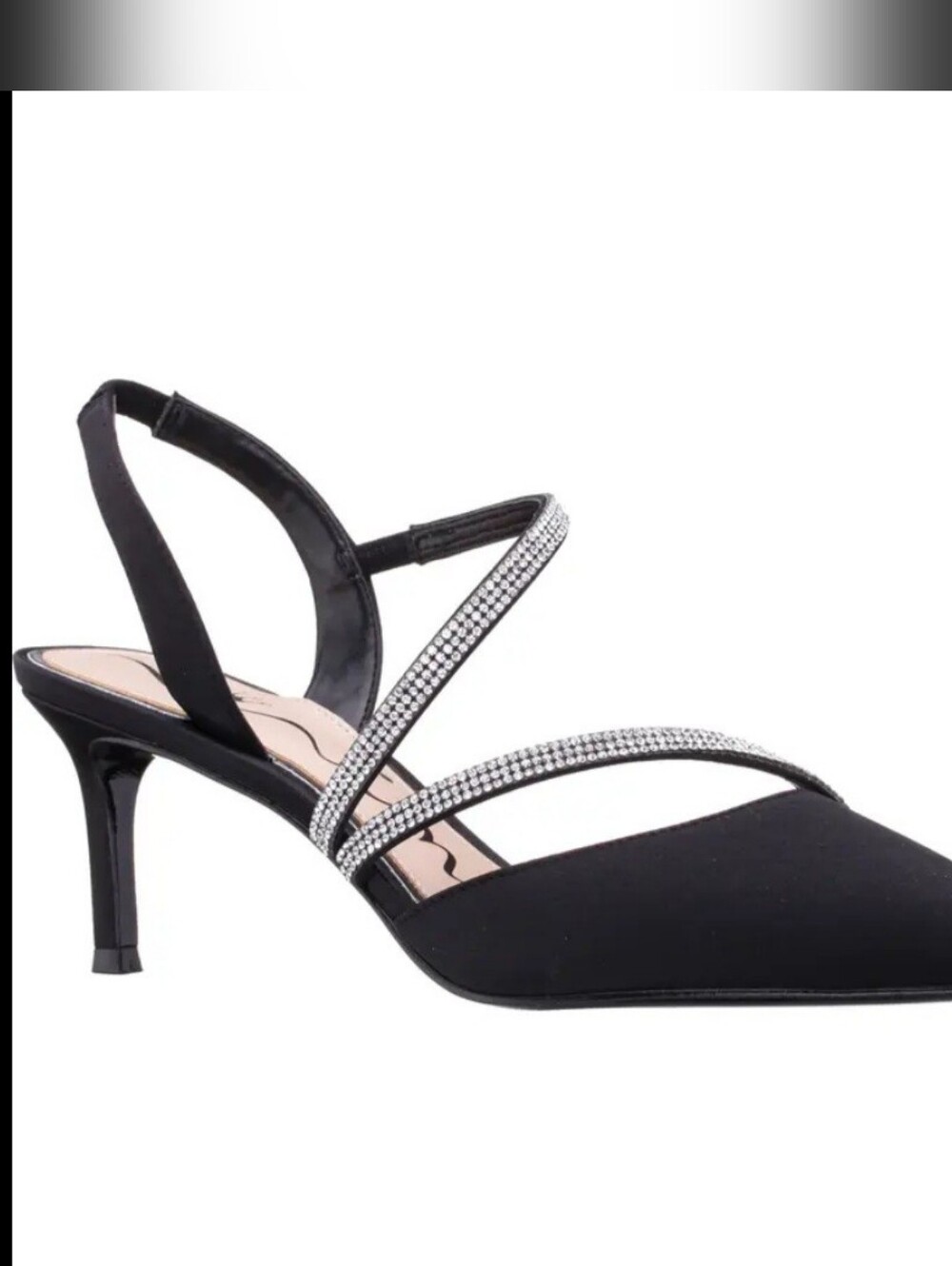 Nina Black Pointed Heels